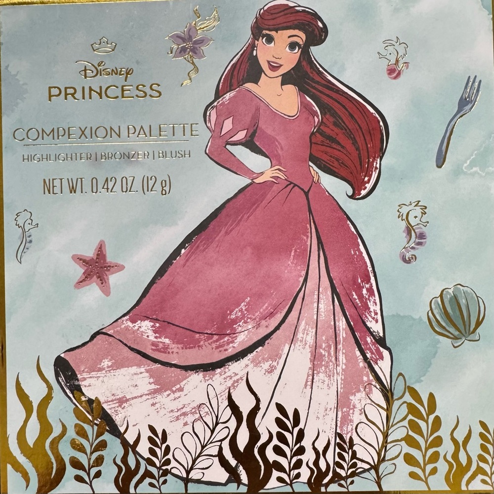Disney Princess Ariel Complexion Palette in Pink and Gold